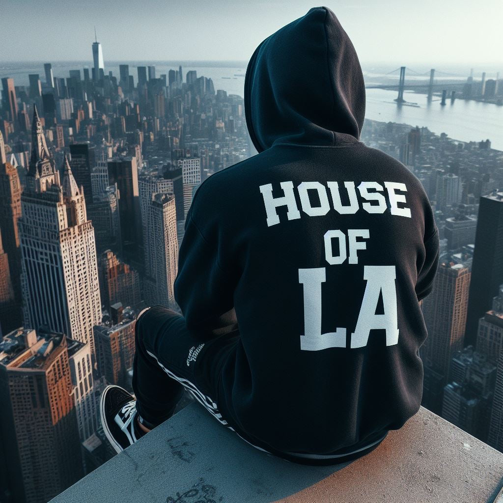 Hoodie HOUSE OF LA - Black Label